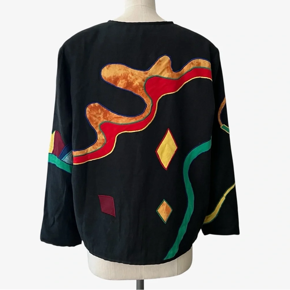 Allure Colorful Folk Artsy Jacket XL